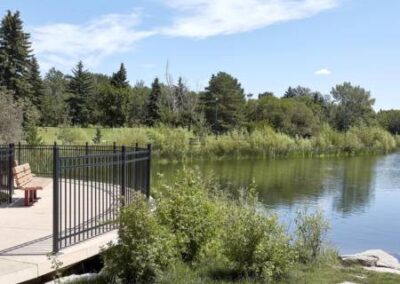 Riverside Community St.Albert - Beautiful park looking out on the water