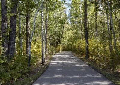 Riverside Community St.Albert - Walking Trails through forested areas