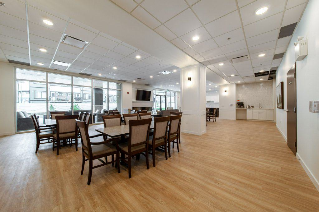 Game / Party Room in Three Robins Riverside, independent senior living in St. Albert