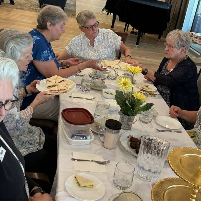 Three Robins Riverside Residence enjoying High Tea Event